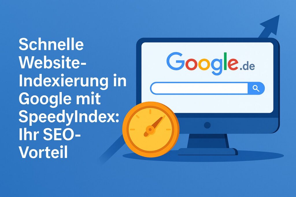 Schnelle Website-Indexierung in Google mit SpeedyIndex