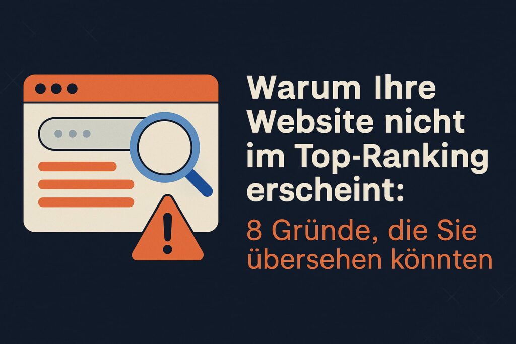 Warum Ihr Website nicht im Top-Ranking erscheint