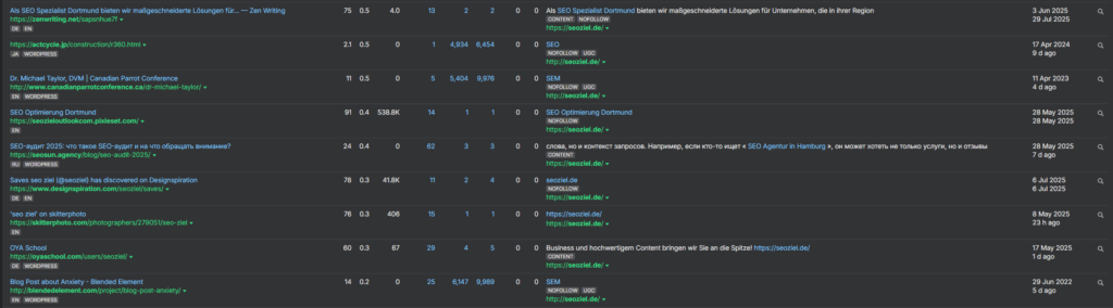 Linkbuilding und SXO