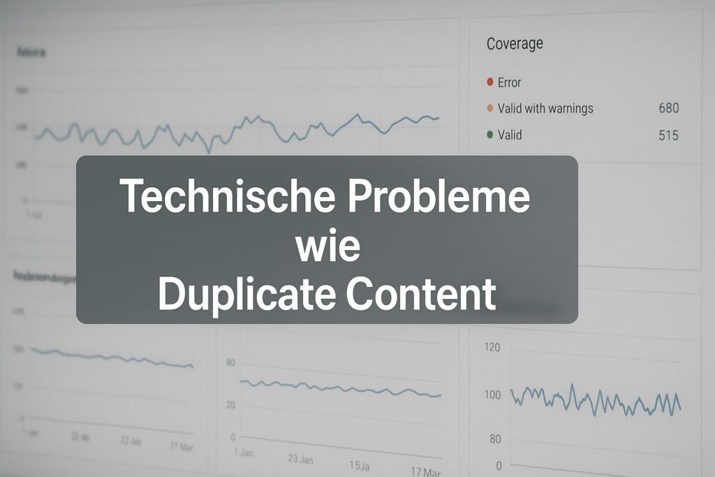 Technische Probleme wie Duplicate Content