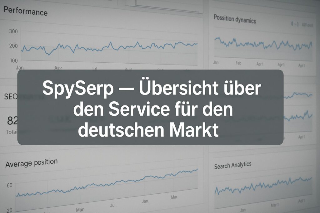 überblick über den SpySerp-Dienst